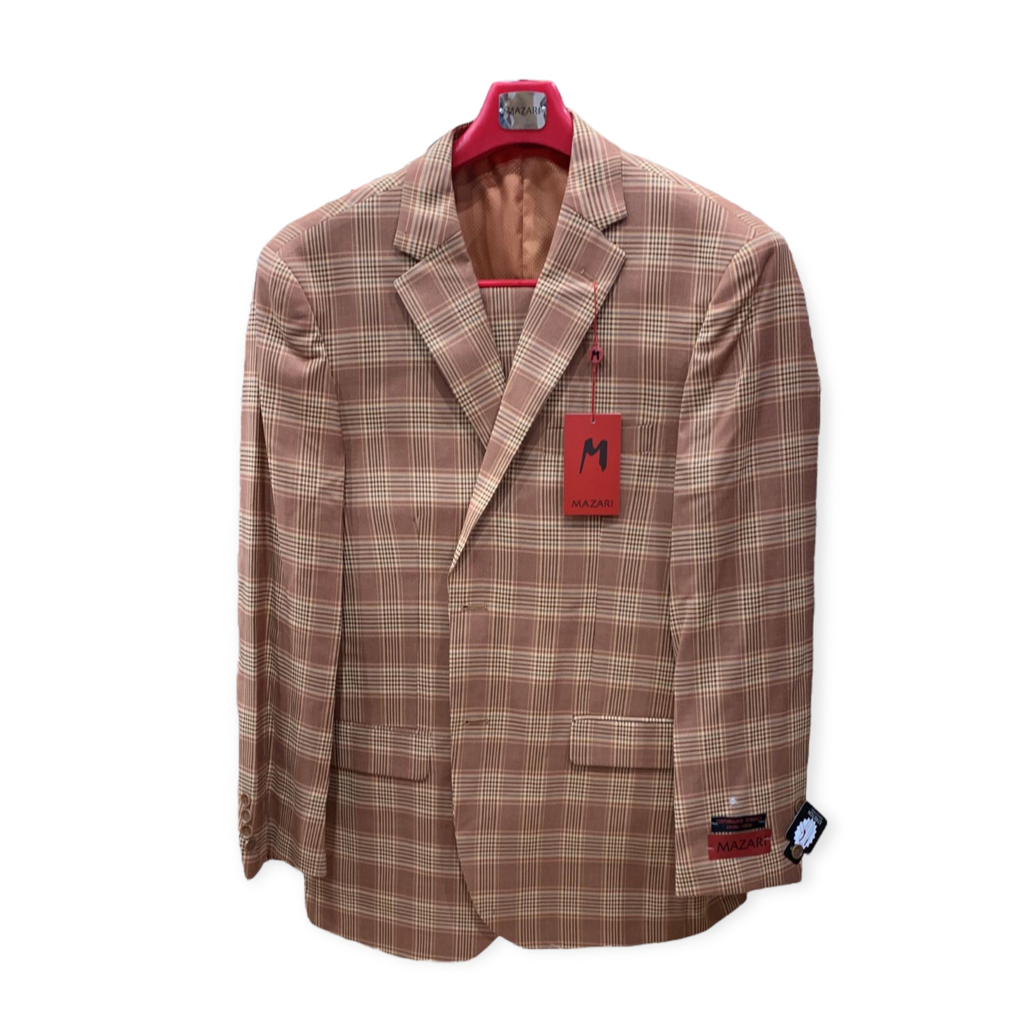 MAZARI: 3PC Plaid Modern Fit Suit 2012